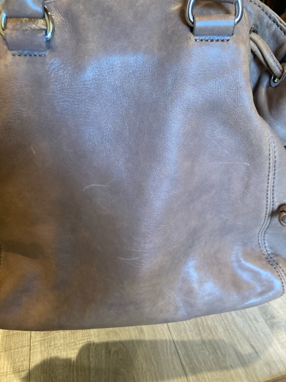 Michael Kors Tan Leather Shoulder Satchel Bag, Front Flap with Crossbody Strap - Picture 16 of 16